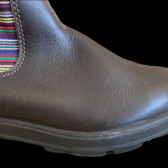 Blundstone Chelsea #1409 Stout Brown/Stripes size 7.5 Womens - Picture 6 of 11
